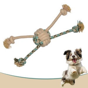 Küçük köpek pamuk halat çiğneme oyuncaklar, kapalı römorkör-savaş, diş temizleme ve taşlama, entelektüel gelişme - Product Image 1