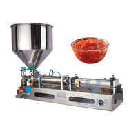 Machine de remplissage semi-automatique de gel de pâte de sauce à haute viscosité de bâton de crème de sucre chocolat chili miel