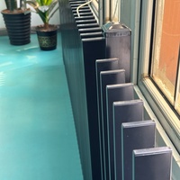 Meilleur Prix Clôture de Jardin Robuste en Fer Forgé 6 pieds, Palissade Décorative, Clôture en Acier à Barres Pressées avec Embouts en Pointe