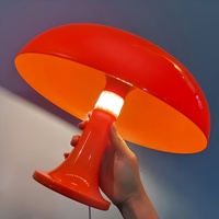 Lampe de table moderne minimaliste de luxe en forme de champignon, alimentée par USB, pour chambre à coucher, chevet, salon, restaurant, avec commande tactile
