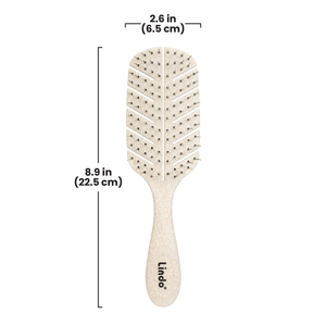 Brosse à cheveux personnalisée avec logo, 100% écologique, brosse démêlante, glisse facilement dans les nœuds pour les cheveux bouclés ou raides - Product Image 2