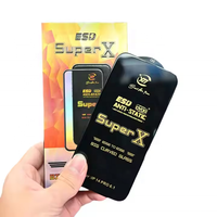Protection d'écran en verre antistatique Mobile X ESD pour accessoires de téléphone Huawei, pour iPhone 17, protections d'écran antistatiques pour Redmi