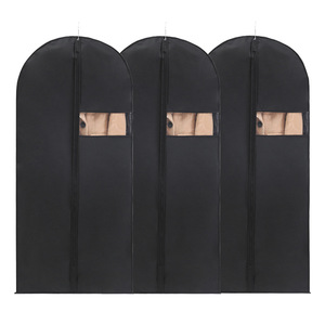 Housse de costume avec fermeture éclair et poignées de transport pour le rangement et le voyage, housse de costume lavable pour t-shirts, vestes et manteaux - Product Image 2