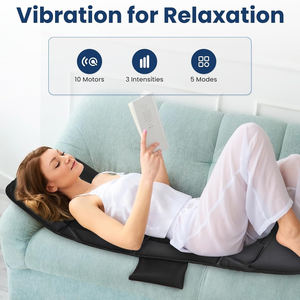 Tapis de relaxation avec moteurs de vibration thermique, zones chauffantes, arrêt automatique, coussin de <span class=keywords><strong>massage</strong></span> à vibrations réglables, uniquement coussin de <span class=keywords><strong>massage</strong></span> - Product Image 2