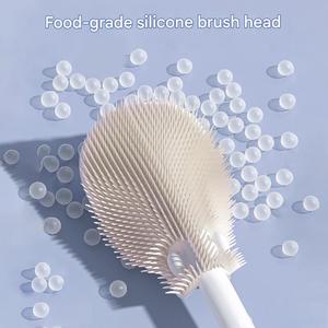Ensemble de brosses de nettoyage pour biberons en silicone sans BPA, avec base et nettoyeur de tétines, adapté aux biberons à col étroit, aux gobelets et aux pailles. - Product Image 3