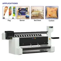 Impresora de Sublimación Textil Automática Todo en Uno HYCAN de 4 Cabezales I3200A1 de 1.8 m para Publicidad Exterior