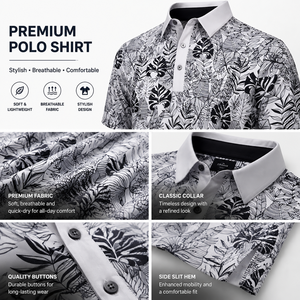 Chemises de golf polo à motifs de qualité supérieure, unisexes, respirantes, extensibles, pour club de golf, fournisseur OEM - Product Image 3