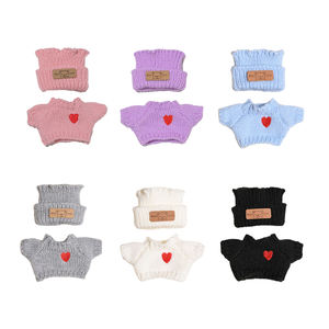 Vente en gros d'usine Mini jouet en peluche mignon de dessin animé 17 cm Poupée en coton Ensemble de vêtements et d'accessoires - Product Image 6