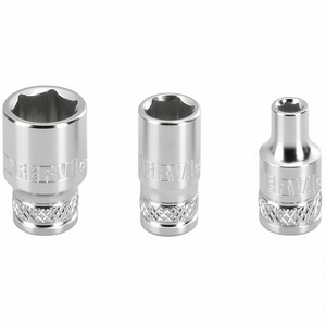 Fervi Hexagon <b>Socket</b> Wrench 1/4 in Drive Industrial Grade Automotive Repair Normal Series 6mm 8mm 10mm Chrome Vanadium Steel - Product Image 2