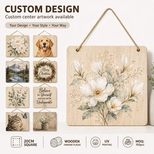 Letrero Redondo de <span class=keywords><strong>Madera</strong></span> para Halloween de 20x20cm |   Arte de pared estilo rústico: Placa con corona de calabazas |   Decoración Rústica de <span class=keywords><strong>Madera</strong></span> para Colgar en el Porche y la Puerta - Product Image 6