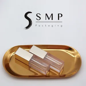 SMP Luxury High Quality Lip gloss Tube 7,4 ml Benutzer definiertes Logo Leere Lip gloss Tubes im Quadrat