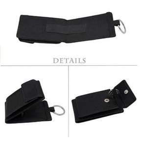 2022 Genuine Crazy Horse <b>Leather</b> Card Holder Lanyard Wallet Short with Open Closure Type and <b>Key</b> <b>Chain</b> - Product Image 3