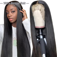 Perruque HD transparente 13x4 pour femmes américaines noires Perruques Deep Wave 13x6 HD Lace Frontal Perruques 40 pouces Perruques Lace Front de cheveux humains bruts