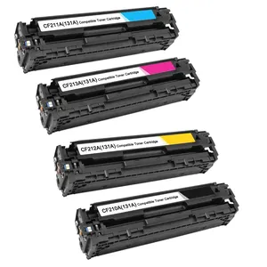 CF210A CF211A 212A CF213A 131A תואם צבע טונר מחסנית עבור HP LaserJet Pro 200 צבע M251n M251nw M276n M276nw מדפסת