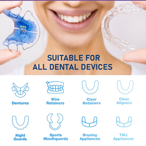 Smilefind productos de higiene bucal multiusos retenedor limpiador saludable efervescente disolver manchas Oem alineador tableta de limpieza - Product Image 2