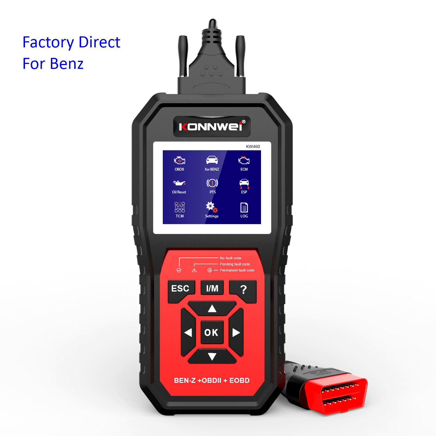 2021 New OBD2 Code Reader for Mercedes-Benz - KONNWEI KW460