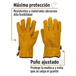 Guantes de Cuero BOX 6, Uso General, Talla L, TRUPER - Product Image 2