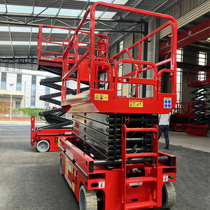 Plataforma Elevadora de Tijera Hidráulica Eléctrica Autopropulsada de <span class=keywords><strong>3m</strong></span> 6m 8m 10m 12m 14m 16m 18m para Construcción y Trabajos Aéreos - Product Image 3