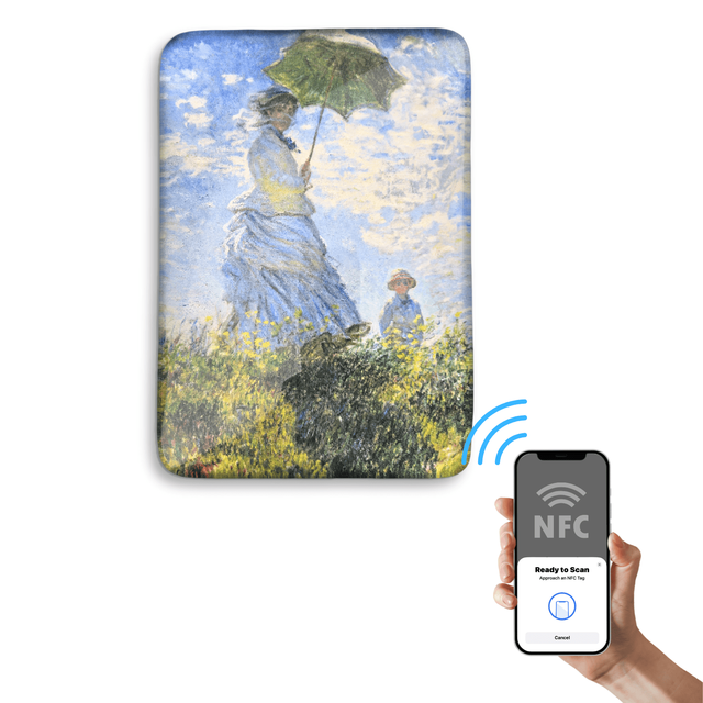 OEM/ODM NFC RFID Compliant Van Gogh Art Souvenir Waterproof Glass Magnet Birthday Gift 213/215/216 Chip Hotels NF Fridge Magnet