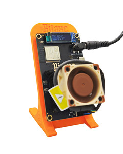 New Gamma 601 1.2T 18W Ball Bearing Plastic Heatsink Radiator Air <b>Fan</b> Cooler Orange Black - Product Image 3