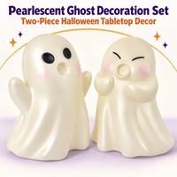 Figurines décoratives d'Halloween en forme de fantômes mignons, personnages Boo blancs, pour bureau, cheminée, comptoir, décoration de vacances, directement de l'usine