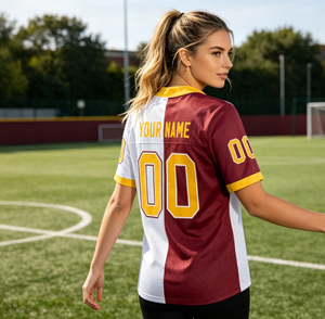 Maillots de football américain personnalisés pour adultes, style streetwear, séchage rapide, 100 % polyester, pour l'entraînement - Product Image 5