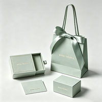 Boîtes à bijoux en carton personnalisées en gros, boîtes à anneaux, boîtes à bijoux avec tiroir, sacs avec logo imprimé, emballage pour colliers, boîte à bijoux