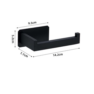 5 Parçalı SUS304 Paslanmaz Çelik Banyo Aksesuar Seti Deliksiz Havlu Askısı Tuvalet Kağıdı Tutucu ve Bornoz Askıları - Product Image 6