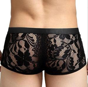 <span class=keywords><strong>Calzoncillos</strong></span> bóxer Ecoparty Sexy para hombre, ropa interior de malla transparente de encaje, <span class=keywords><strong>calzoncillos</strong></span> transparentes, <span class=keywords><strong>calzoncillos</strong></span> bóxer de cintura baja para hombre - Product Image 3