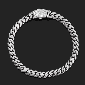 Statement Urban Streetwear Bezel Set GRA Moissanite Cuban Bracelets S925 Silver 18K Gold Plated Iced Out Curb Interlocked <b>Men</b> - Product Image 1