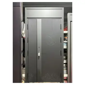 Prima Preço barato Security Steel Metal Door Bullet Proof Main Entrance Front Entry Portas para Casa
