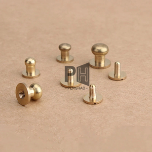 Латунный кошелек с заклепками - Product Image 5