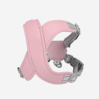 Harness Hewan Peliharaan Reflektif Poliester Desain Solid Nyaman dengan Kancing Penutup untuk Ras Kecil/Sedang