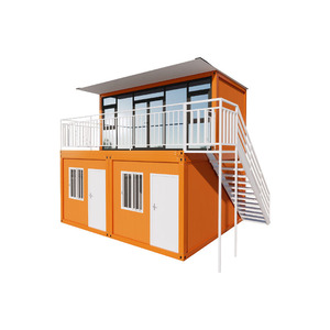 Casa Contenedor de Dos Pisos, Villa Moderna con Oficina y Balcón para Vivienda Temporal - Product Image 4