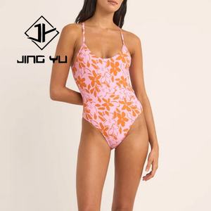 Maillot de bain une pièce imprimé bohème de haute qualité OEM, maillot de bain une pièce personnalisé en polyester écologique - Product Image 2