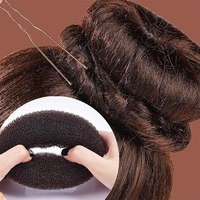 Lot de 3 Chouchous Noirs en Nylon Multi-tailles avec 50 Épingles à Cheveux – Accessoires pour Chignon