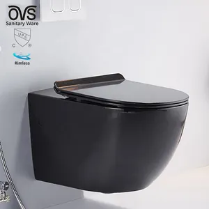 OVS Salle de bain en céramique de luxe Wc Intelligent Toilette Bowl Foot Auto Sensor Electronic Flush Smart Toilets