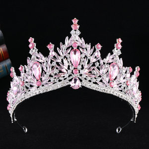 QS Nouvelle Coiffe Baroque Européenne et Américaine, Couronne de Strass de <span class=keywords><strong>Luxe</strong></span> en Cristal, Tiara de Mariée pour Femme - Product Image 6