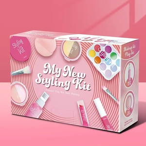 Kit de <span class=keywords><strong>maquillage</strong></span> pour enfants, jeu d'imitation préscolaire, valise de <span class=keywords><strong>maquillage</strong></span>, jouets pour filles avec ensemble de pinceaux de <span class=keywords><strong>maquillage</strong></span>, boîte d'accessoires - Product Image 4