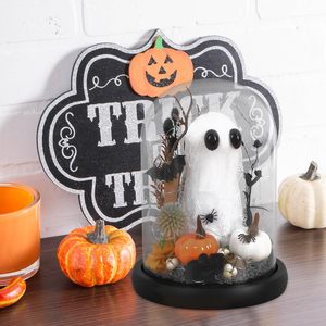 Boîte à musique Ins Fashion Halloween <span class=keywords><strong>Ghost</strong></span> Design Led String Glass Dome Desktop Decoration Glass - Product Image 6