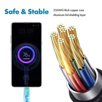 Câble de chargeur de charge rapide Type C OEM/ODM Tresse USB-C Câble de données de téléphone portable Câble Usb Type C pour Android