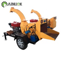 Broyeur mobile Diesel, 1 tonne, pour bois, machine de bricolage