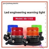 Feux de signalisation routière JIUZHENG à LED stroboscopiques magnétiques 12V/24V jaunes de qualité 1, alimentés par le réseau électrique, à lumière constante/clignotante, en matériau PC pour véhicules