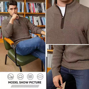 Мужской свитер с воротником-стойкой - Product Image 2