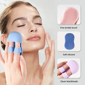 Brosse nettoyante en silicone souple, multifonctionnelle, respectueuse de la peau, pour le lavage du visage, soin de la peau, élimination des points noirs, tampon de lavage pour fille - Product Image 6