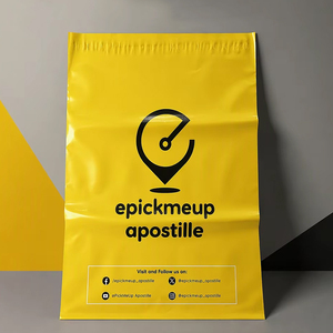 Offre Spéciale – Enveloppes d'expédition jaunes personnalisées en polyéthylène, sacs postaux, sacs de messagerie pour le transport de colis - Product Image 1