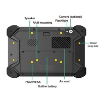 Petite tablette pour véhicule 7'' IP66, tablette Android robuste Qualcomm pour utilisation professionnelle, taxi-mètre