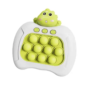 Tiktok hot pop quick push bubble game console light up pop it pro electronic popping game machine sensory fidget toy for kids