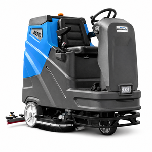 Grande autolaveuse électrique rotative pour usage routier, avec aspiration, pour le nettoyage et le balayage des sols, modèle autoporté - Product Image 1