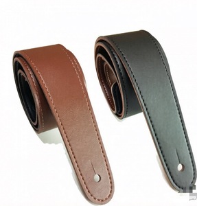Correa de Guitarra de Cuero Genuino, Ajustable, de Cuero PU Suave, para Guitarra Acústica, Eléctrica y Bajo, Cómoda y Ancha - Product Image 1